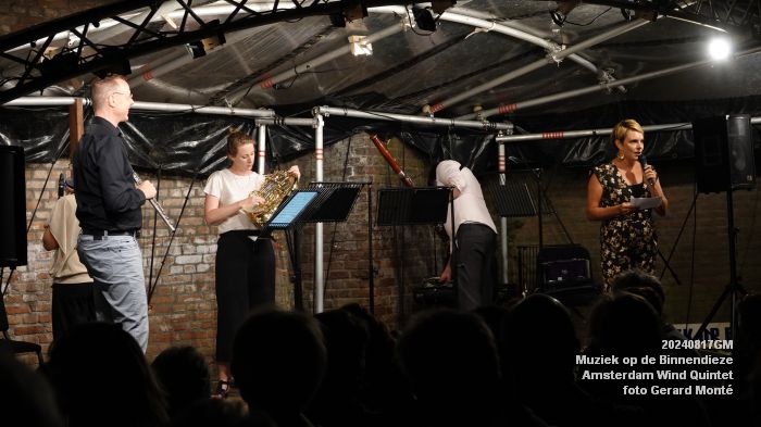 DSC06566- Muziek op de Binnendieze - Amsterdam Wind Quintet - 17aug2024 -  foto GerardMontE