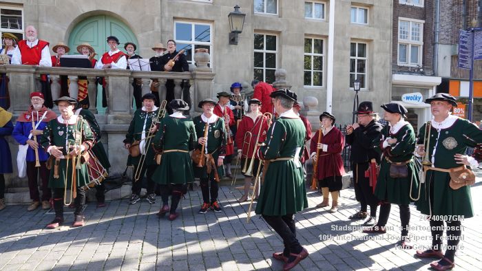 DSC08565- Stadspijpers van s-Hertogenbosch - 10th International Town Pipers Festival - 7sep2024 -  foto GerardMontE web