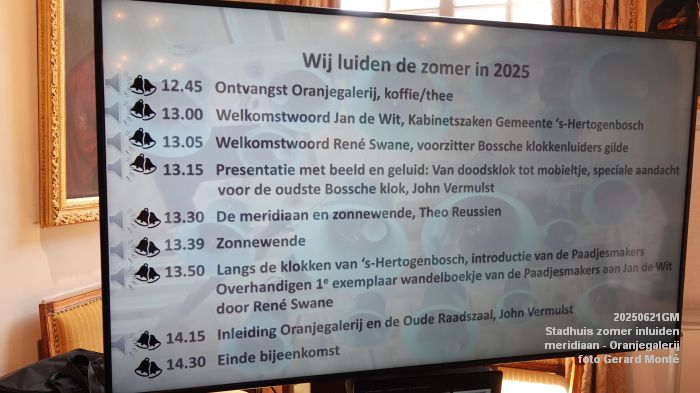 DSC08518- Stadhuis zomer inluiden- meridiaan in de Oranjegalerij - 21juni2025 - foto GerardMontE web DSC08518- Stadhuis zomer inluiden- meridiaan in de Oranjegalerij - 21juni2025 - foto GerardMontE web