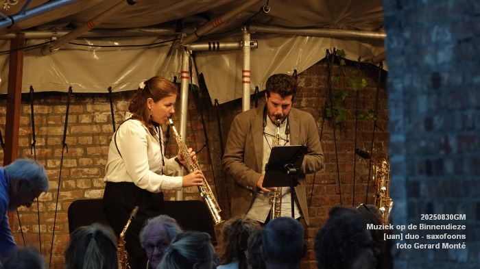 DSC03842- Muziek op de Binnendieze - [uan] duo - saxofoons - 30aug2025 -  foto GerardMontE