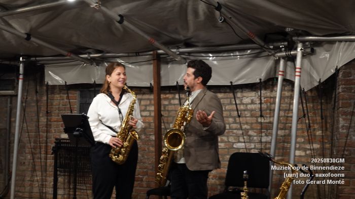 DSC03888- Muziek op de Binnendieze - [uan] duo - saxofoons - 30aug2025 -  foto GerardMontE