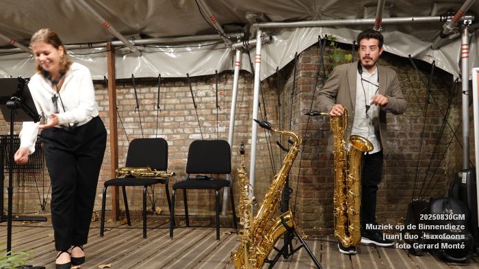DSC03894- Muziek op de Binnendieze - [uan] duo - saxofoons - 30aug2025 -  foto GerardMontE