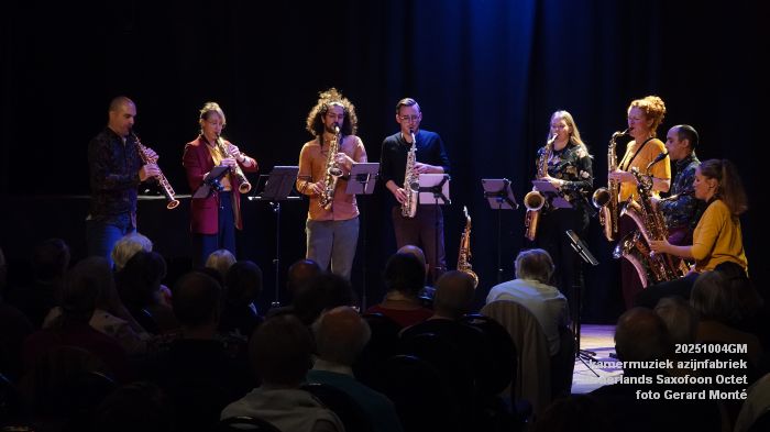 DSC07254- kamermuziek azijnfabriek - Nederlands Saxofoon Octet - 4okt2025 -  foto GerardMontE