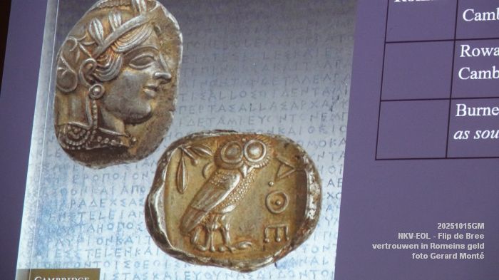 DSC09185- nkv-eol in De Slinger - Flip de Bree - vertrouwen in Romeins geld - 15okt2025 -  foto GerardMontE