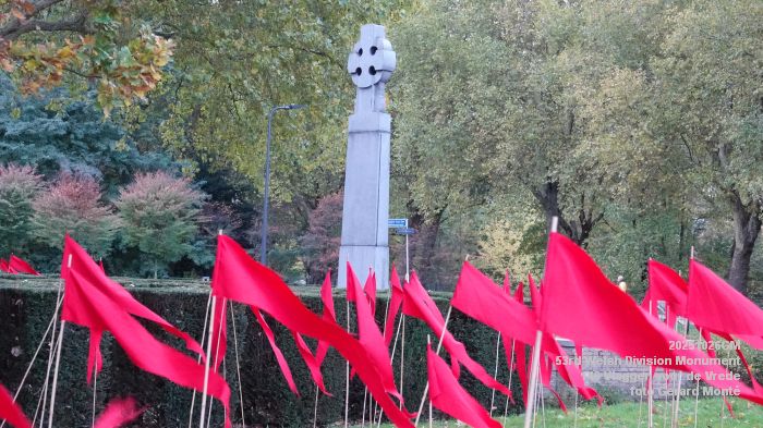 DSC00609- 53rd Welsh Division Monument - 146 Vlaggen voor de Vrede - 26okt2025 - foto GerardMontE DSC00609- 53rd Welsh Division Monument - 146 Vlaggen voor de Vrede - 26okt2025 - foto GerardMontE