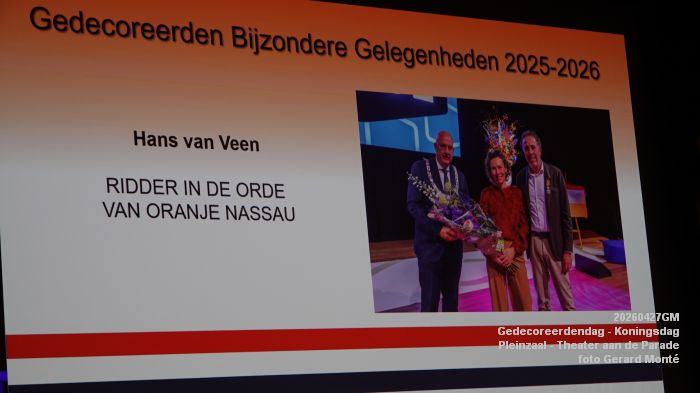 DSC08520- Gedecoreerdendag tgv Koningsdag - Pleinzaal Theater aan de Parade - 27apr2026 - foto GerardMontE DSC08520- Gedecoreerdendag tgv Koningsdag - Pleinzaal Theater aan de Parade - 27apr2026 - foto GerardMontE