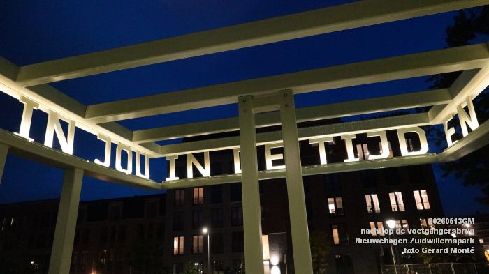 hDSC02328- nacht op de  voetgangersbrug - Nieuwehagen Zuidwillemspark - 13mei2026 - foto GerardMontE