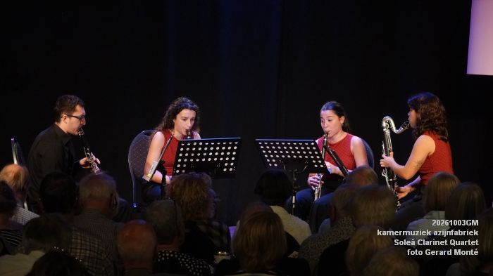 DSC00918- kamermuziek azijnfabriek - Solea Clarinet Quartet - 3okt2026 - foto GerardMontE DSC00918- kamermuziek azijnfabriek - Solea Clarinet Quartet - 3okt2026 - foto GerardMontE
