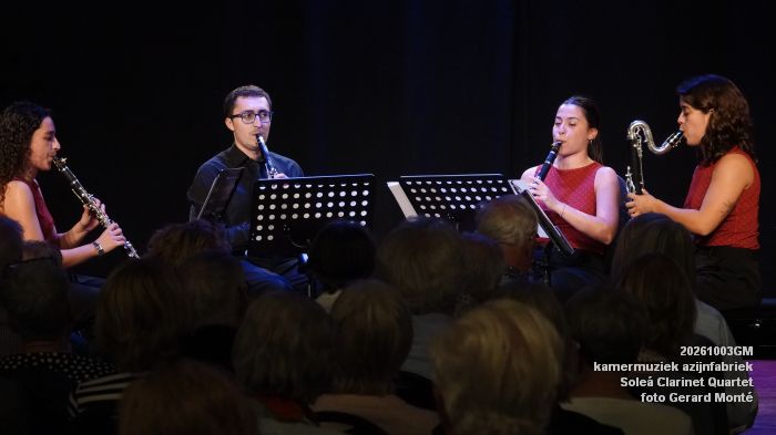 DSC00931- kamermuziek azijnfabriek - Solea Clarinet Quartet - 3okt2026 - foto GerardMontE DSC00931- kamermuziek azijnfabriek - Solea Clarinet Quartet - 3okt2026 - foto GerardMontE