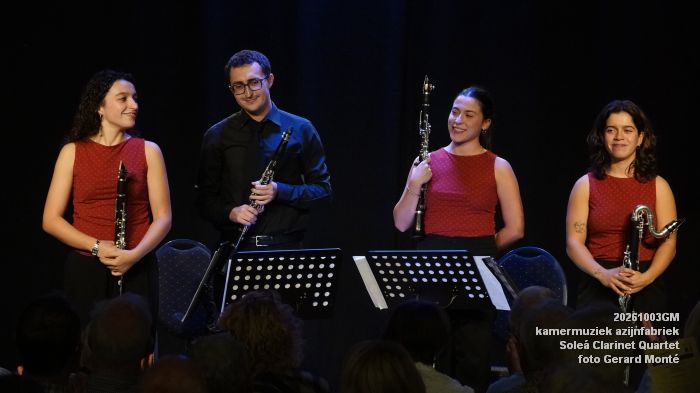 DSC00938- kamermuziek azijnfabriek - Solea Clarinet Quartet - 3okt2026 - foto GerardMontE DSC00938- kamermuziek azijnfabriek - Solea Clarinet Quartet - 3okt2026 - foto GerardMontE