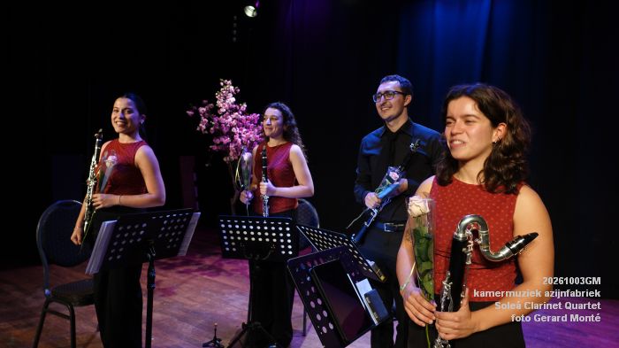 DSC00954- kamermuziek azijnfabriek - Solea Clarinet Quartet - 3okt2026 - foto GerardMontE DSC00954- kamermuziek azijnfabriek - Solea Clarinet Quartet - 3okt2026 - foto GerardMontE